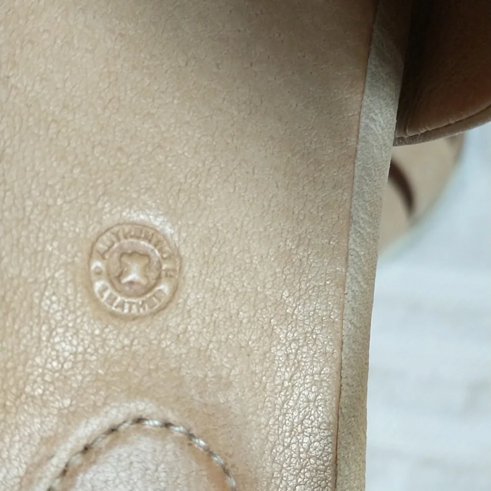 Bussola Wide Strap‎ Sandal Postdam Style, Buttery Soft Leather, Size Women's 9.5